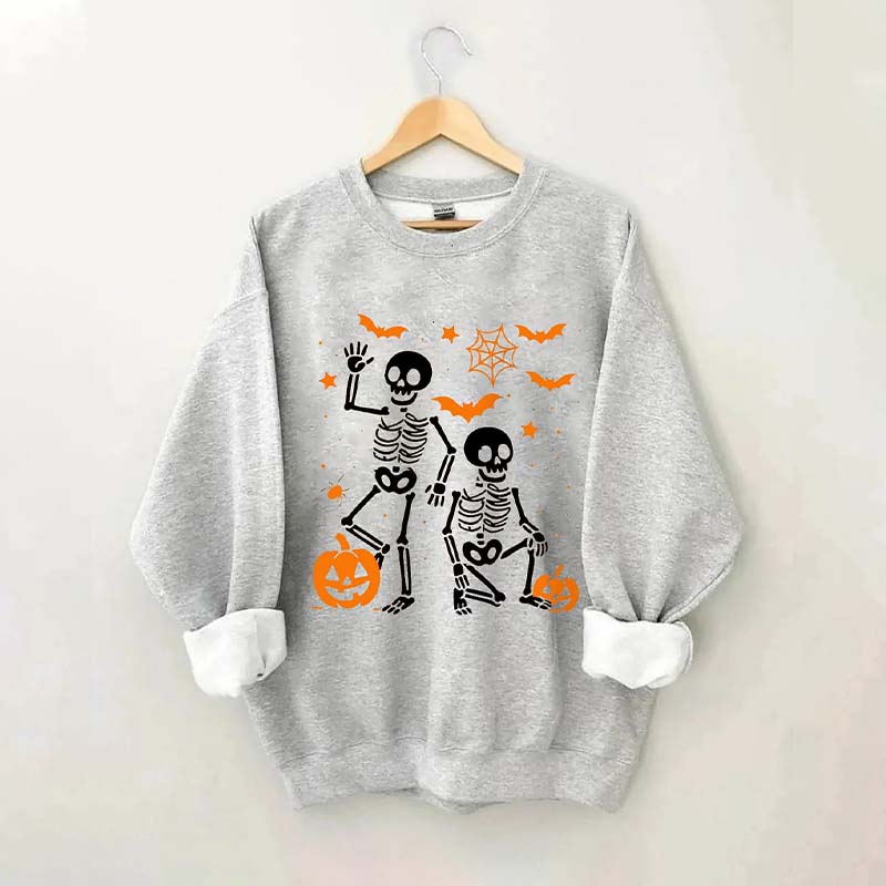 Funny Slightly Subtle FDT Halloween Skeleton Sweatshirt