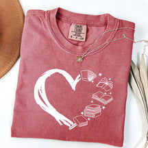 Heart of Books Lover T-Shirt