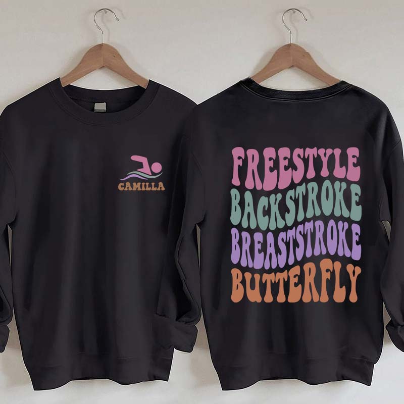 Personalized Name Swim Sweatshirt