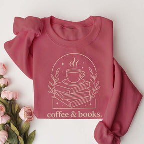Cute Coffee & Books Club Sweatshirt
