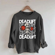 Funny Skeleton Dead Lifting Sweatshirt
