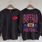 Buffalo Football Vintage Distressed Style Sweatshirt
