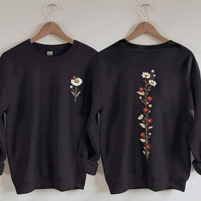 Vintage Ladybug Floral Sweatshirt