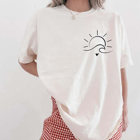 Minimalist Sun Waves T-Shirt