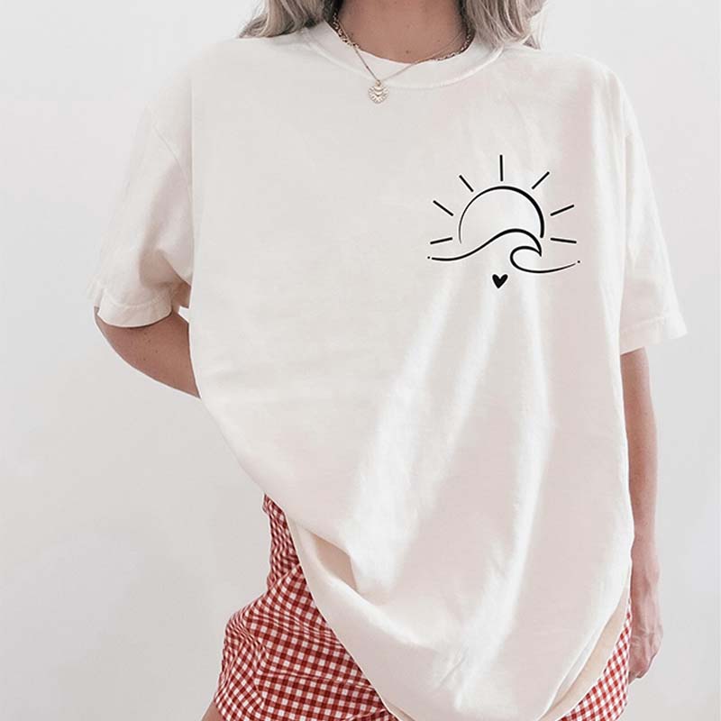 Minimalist Sun Waves T-Shirt