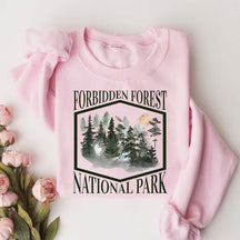 Retro Funny Forbidden Forest National Park Sweatshirt