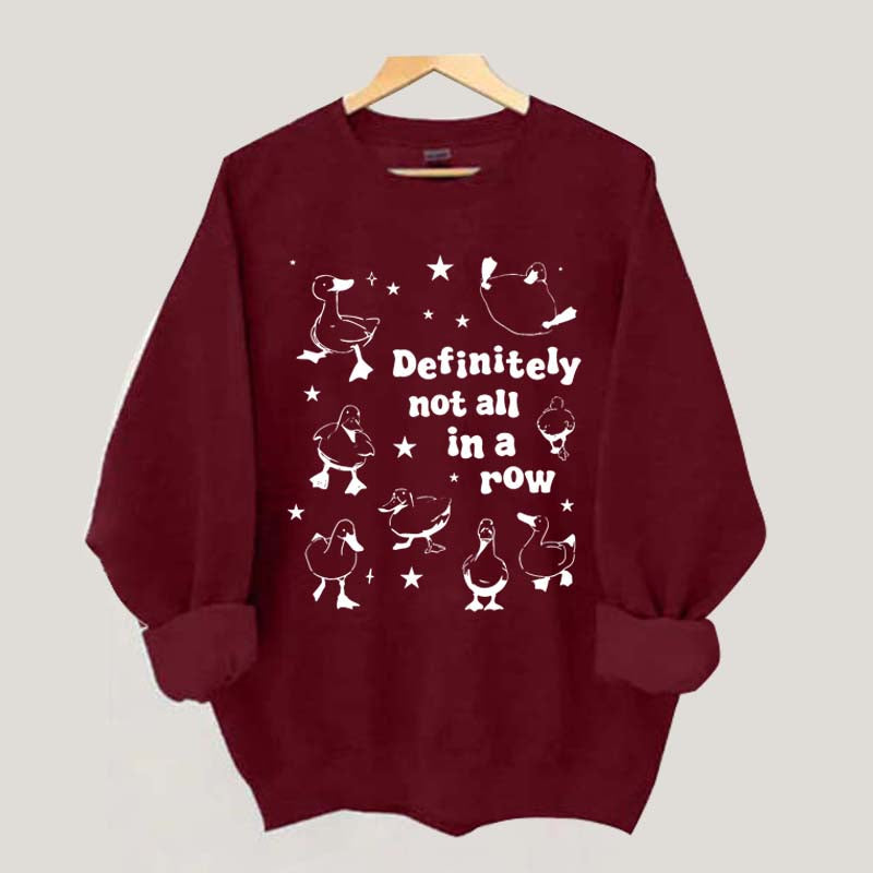 Retro Ducks Not in A Row Sweatshirt