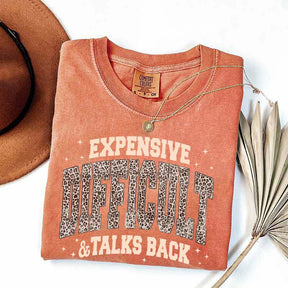 Expensive Difficult & Talks Back Leopard Print T-Shirt