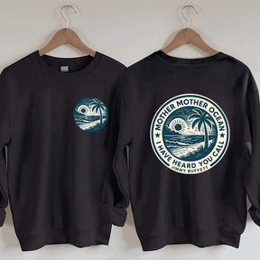 Mother Ocean Lyrics Sweatshirt