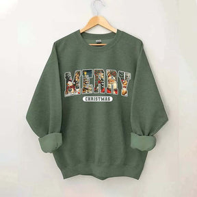 Festive Merry Christmas Sweatshirt