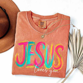 Comfort Colors Jesus Loves You Faith T-Shirt