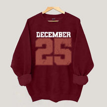 Retro December 25 Christmas Sweatshirt