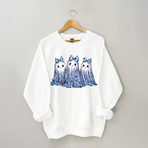 Blue Toile Ghost Sweatshirt