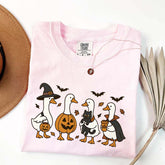 Halloween Ghost Pumpkin Bat Cat T-Shirt