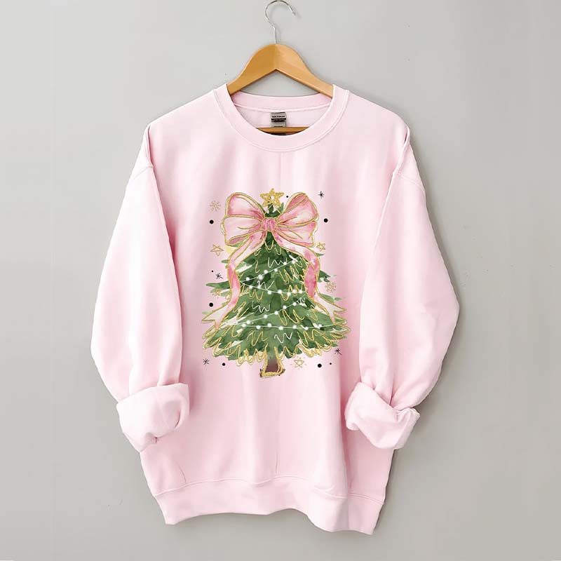 Watercolor Christmas Tree Sweatshirt