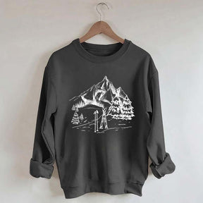 Aesthetic Ski Mountain Sweatshirt