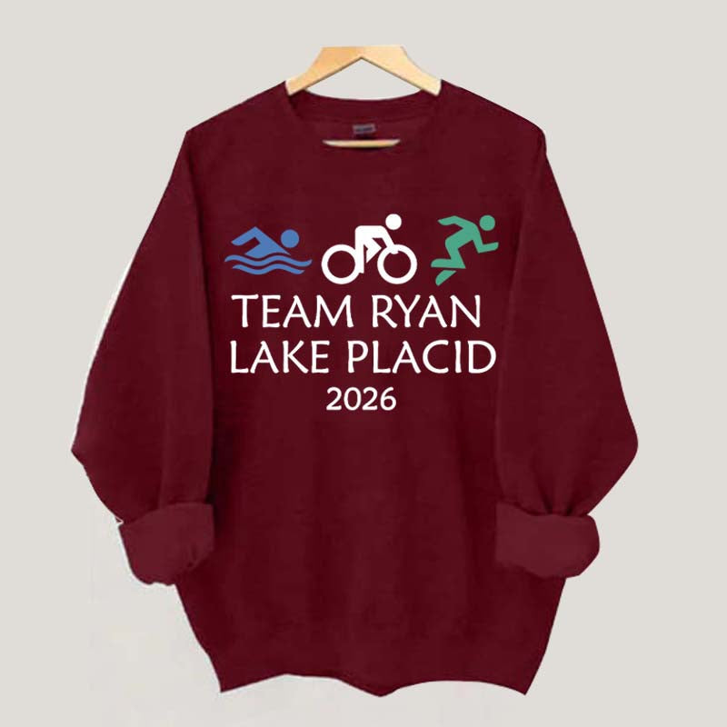 Custom Triathlon Swimming Biking Running Sweatshirt