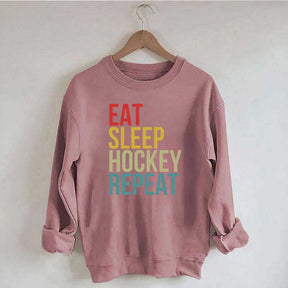 Eat Sleep Hockey Repeat Sweatshirt
