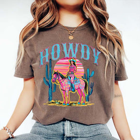 Comfort Colors Howdy Western Cowgirl T-Shirt