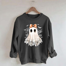 Halloween Lace Ghost Boo Sweatshirt