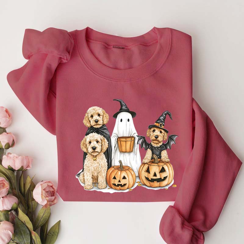 Halloween Goldendoodle Ghost Dog Lover Sweatshirt