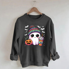 Cute Ghost Coffee Sweatshirt