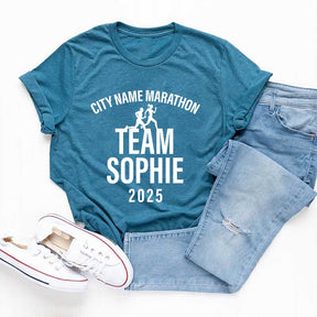 Custom Family Matching Runner's Race Team T-Shirt