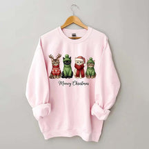 Funny Meowy Christmas Sweatshirt