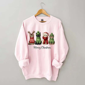 Funny Meowy Christmas Sweatshirt