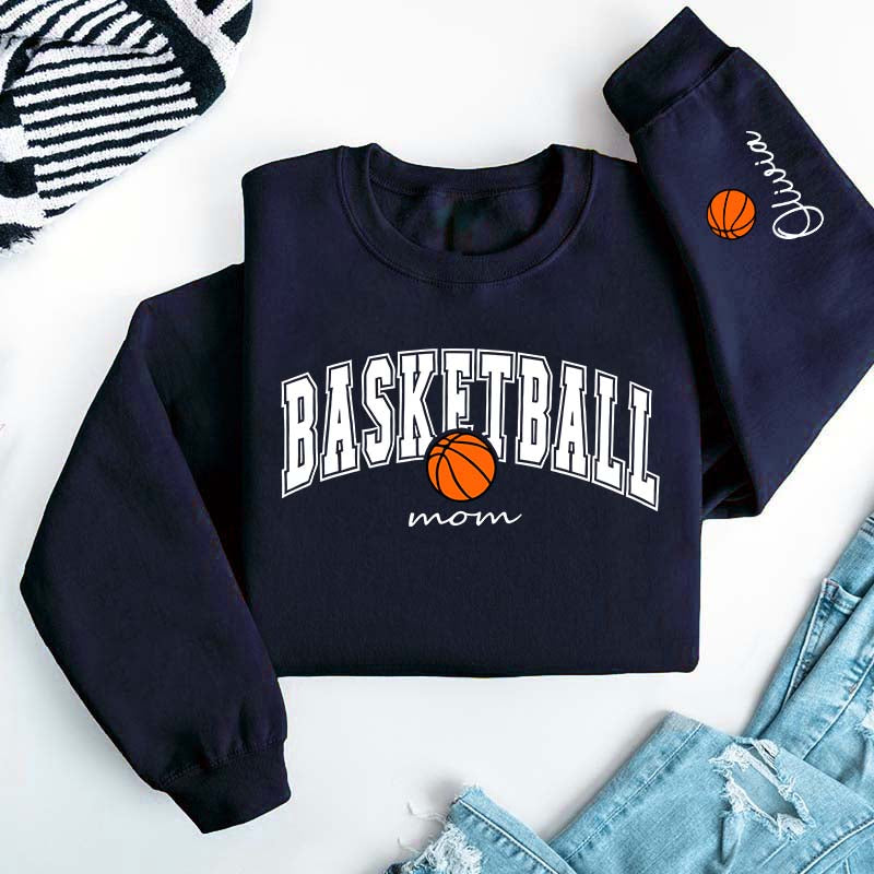 Custom Basketball Mom Cute Sweatshirt