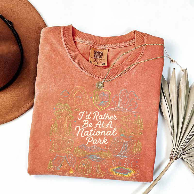 National Park Adventure Camping Girl T-Shirt