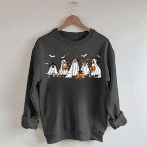 Cute Ghost Dogs Halloween Sweatshirt