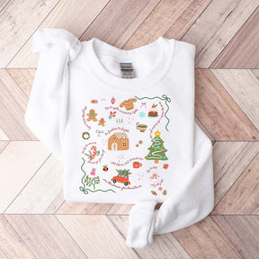 Doodle Christmas Liberal Values Political Protest Sweatshirt