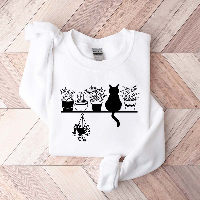 Cats And Plants Sweatshirt