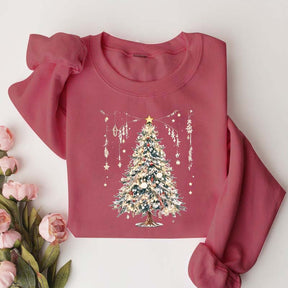 Cute Christmas Tree Vintage Sweatshirt