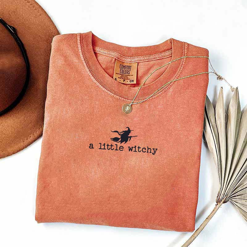 Cute Halloween A Little Witchy T-Shirt