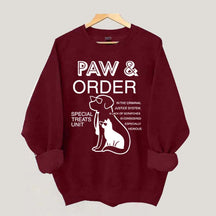 Paw And Order Fur Mama Sweatshirt