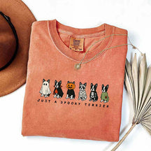 Spooky Boston Terrier Halloween T-Shirt