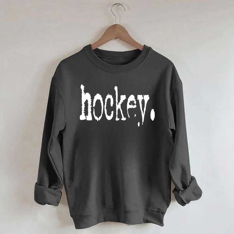 Hockey Typography Sweatshirt