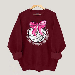 I Will Praise Him In His Courts Volleyball Sweatshirt