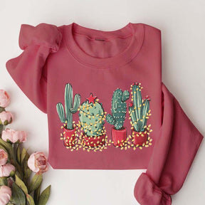 Christmas Cactus Cute Sweatshirt