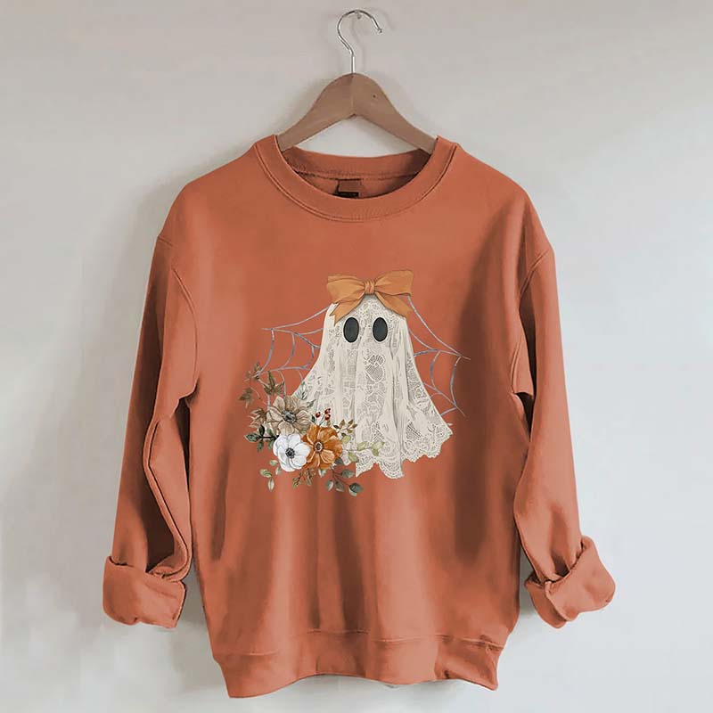 Halloween Lace Ghost Sweatshirt