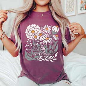 Vintage Wildflower Boho Daisy Flower T-Shirt