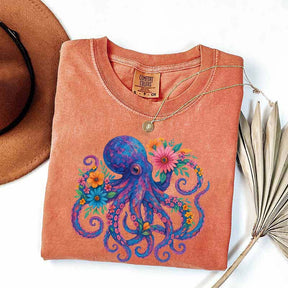 Octopus Floral T-Shirt