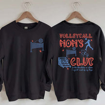 Funny Volleyball Moms Club Sweatshirt