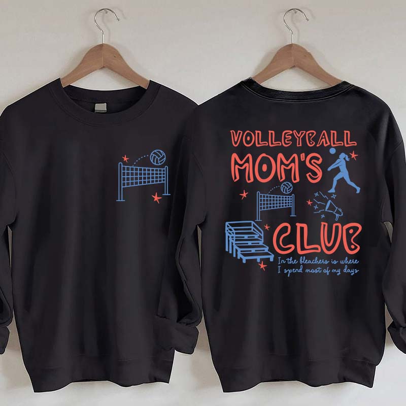 Funny Volleyball Moms Club Sweatshirt