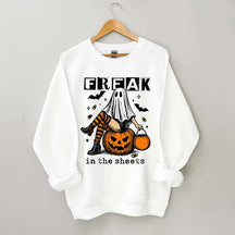 Funny Freak In The Sheets Ghost Girl Sweatshirt
