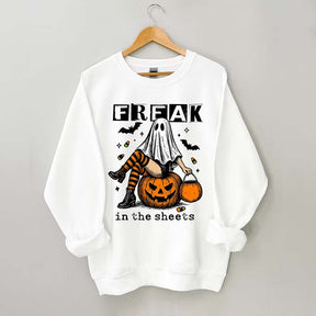 Funny Freak In The Sheets Ghost Girl Sweatshirt