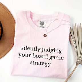 Silently Judging Your Board Game strategy T-Shirt