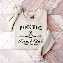Personalized Hockey Mom Rinkside Social Club Sweatshirt